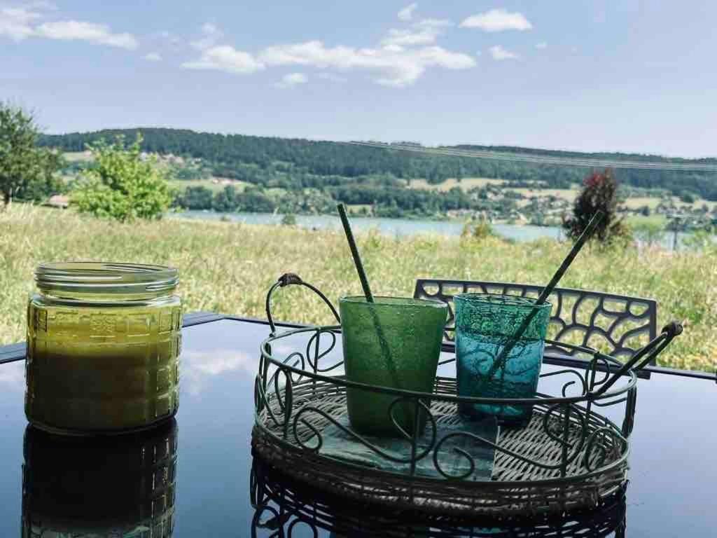 La Parenthese Vue Lac Les Grangettes Exterior foto